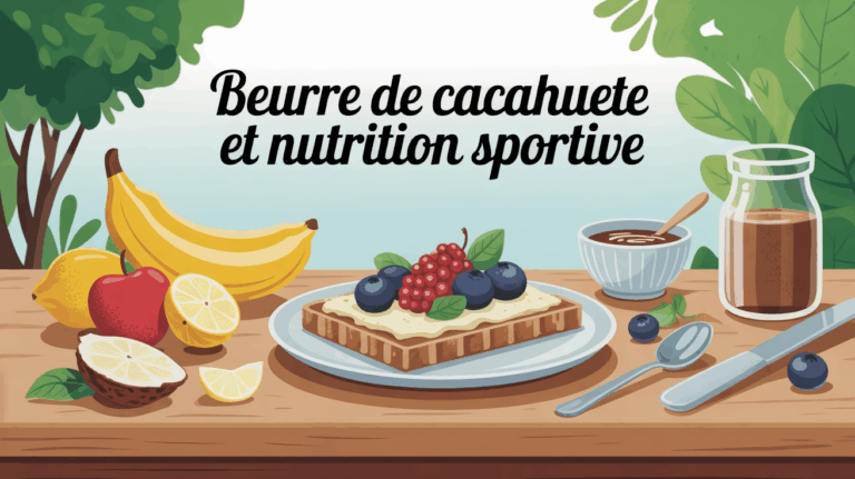 beurre de cacahuete table fruits fitness