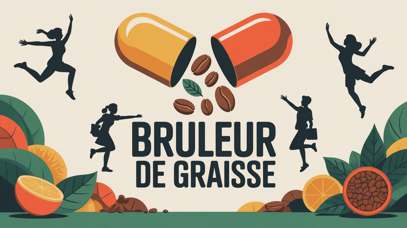 Pilule ouvert bruleur de graisse avec the cafe et fibres