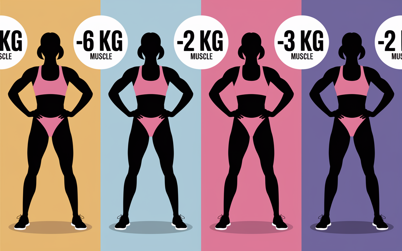 Avant après fitness résultats perte poids muscle