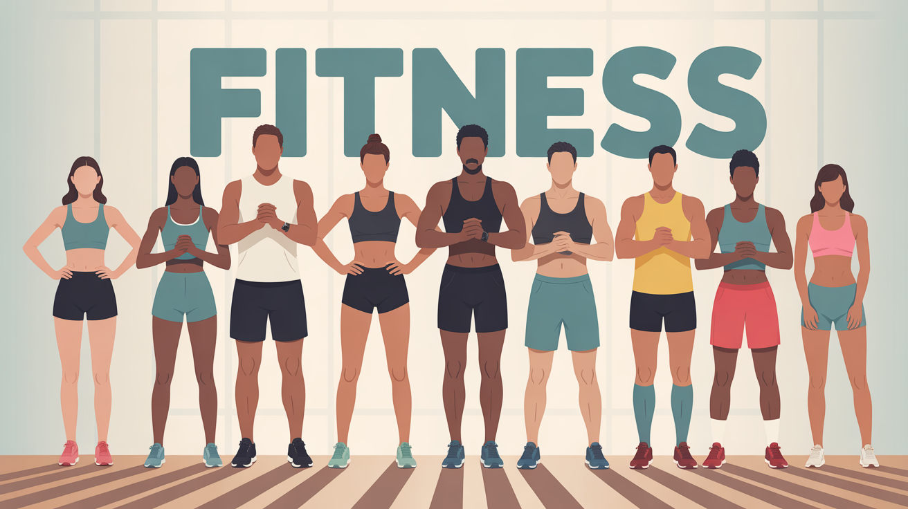 Groupe fitness ambiance motivante et collective