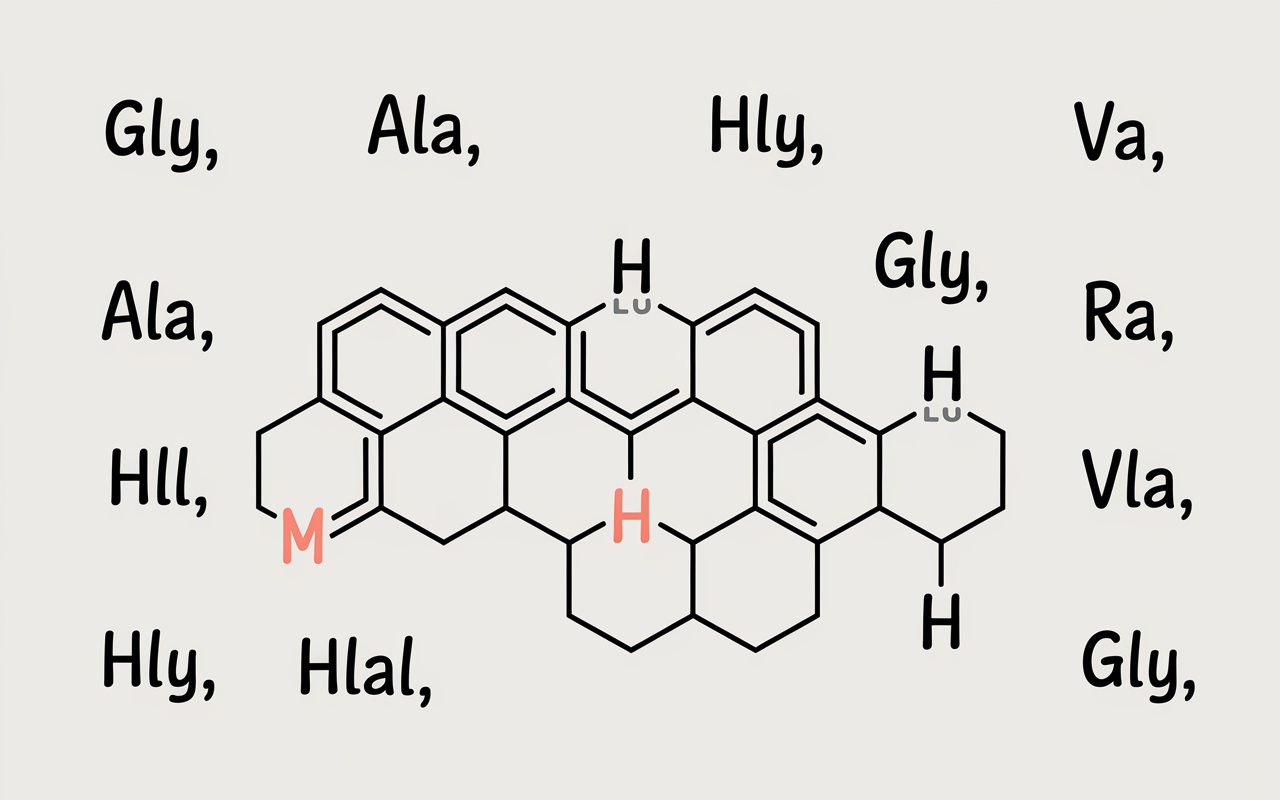 tableau synthétique acides amines codes pHi familles