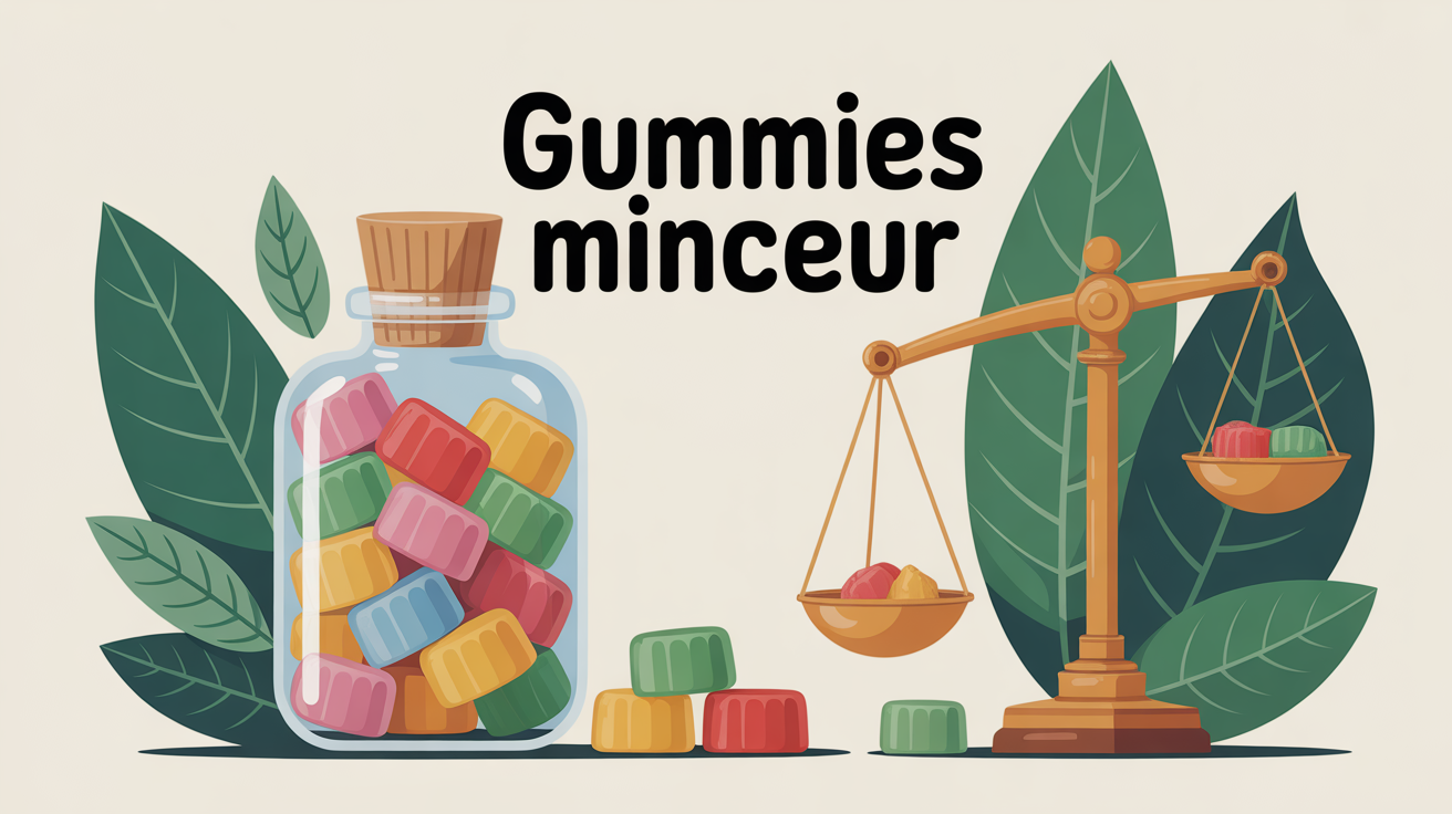 gummies minceur flacon multicolore balance plantes