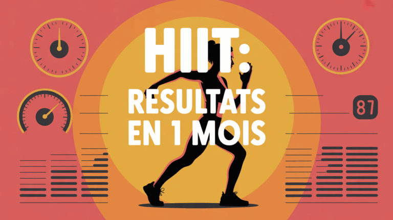 HIIT un mois silhouette et chronometre