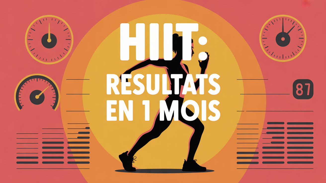 HIIT un mois silhouette et chronometre