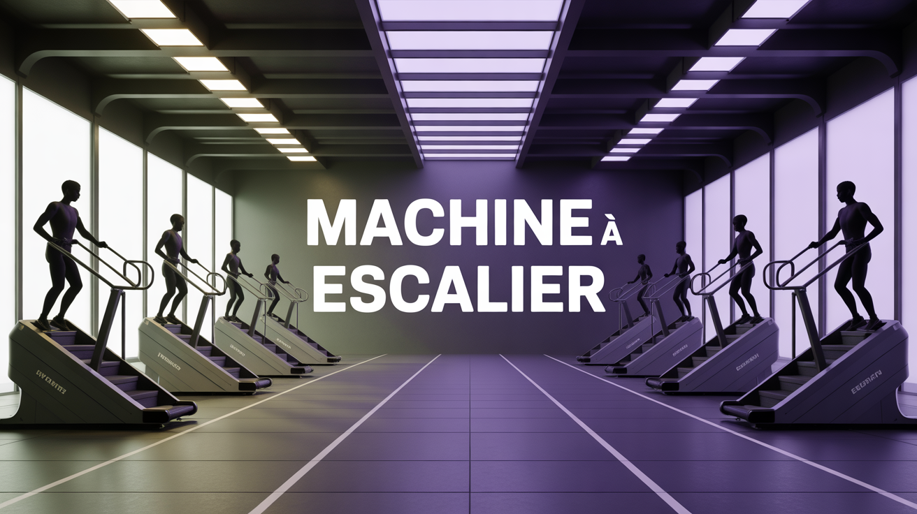 machine à escalier dans une salle de sport collective