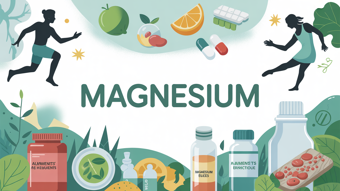 magnesium illustration aliments capsules energie