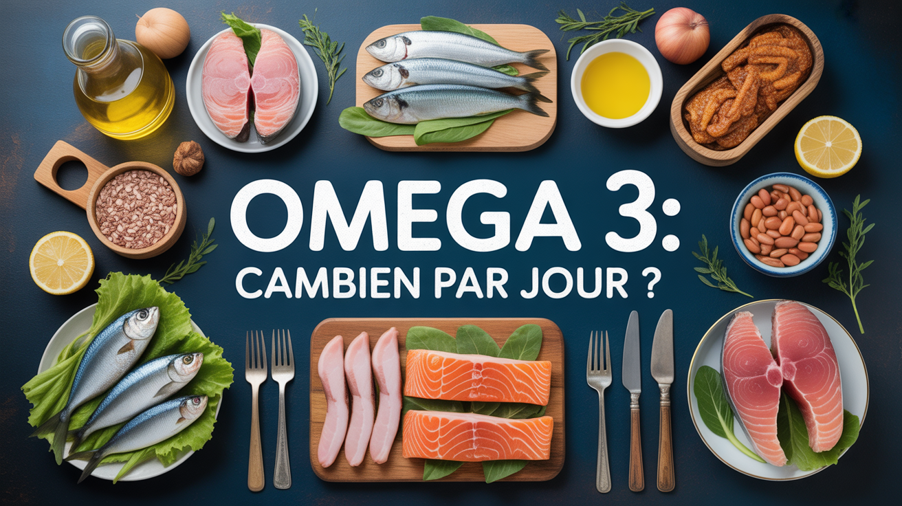 Table familiale avec poissons gras et huile de colza riches en omega 3