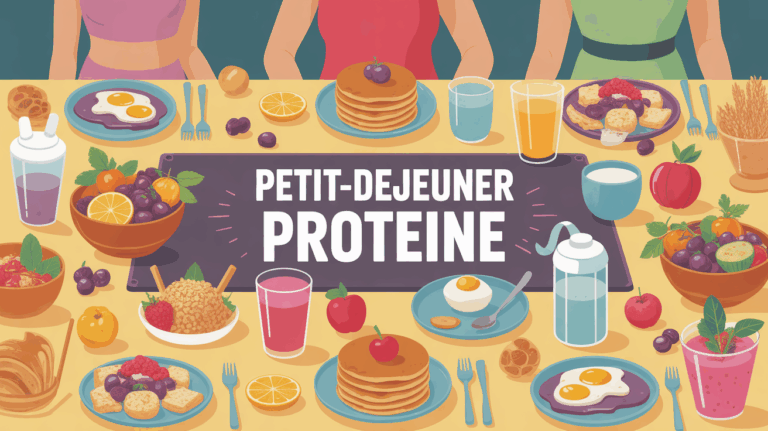 petit-dejeuner proteine varié yaourt pancakes oeufs smoothie
