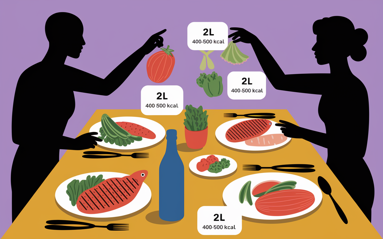 assiette equilibree conseils reequilibrage perdre 5 kilos en 2 mois