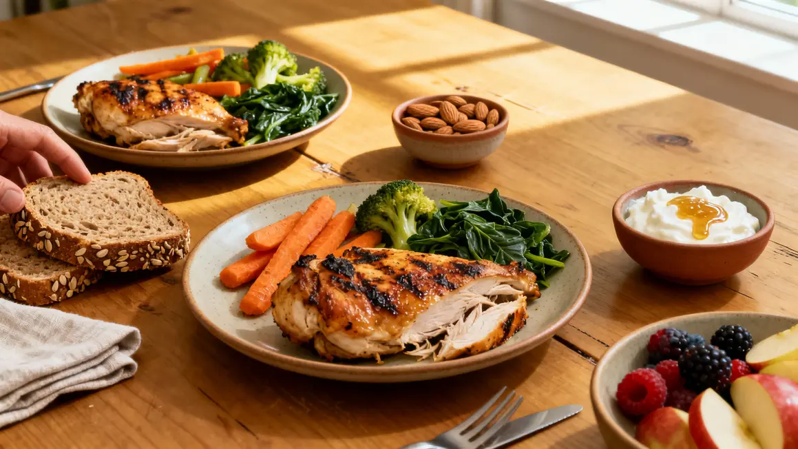 repas equilibré maison perdre du poids facilement