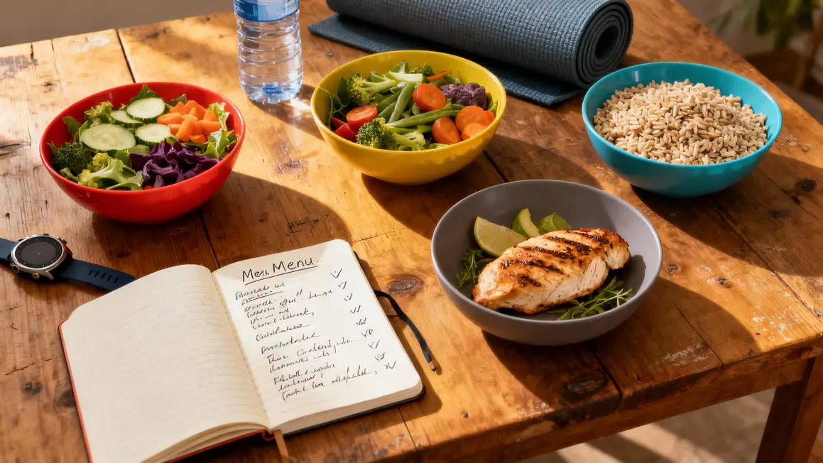 aliments sains pour perte de poids rapide, repas équilibré