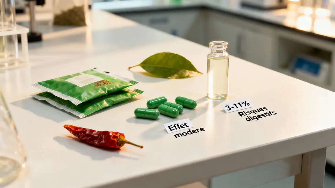 Capsules ingrédients brûleur de graisse sans sport thé vert capsaïcine