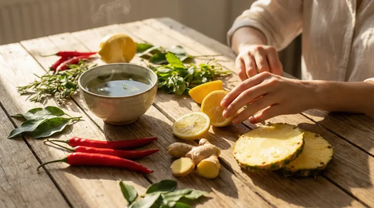 brûleurs de graisse naturels sur table aliments frais