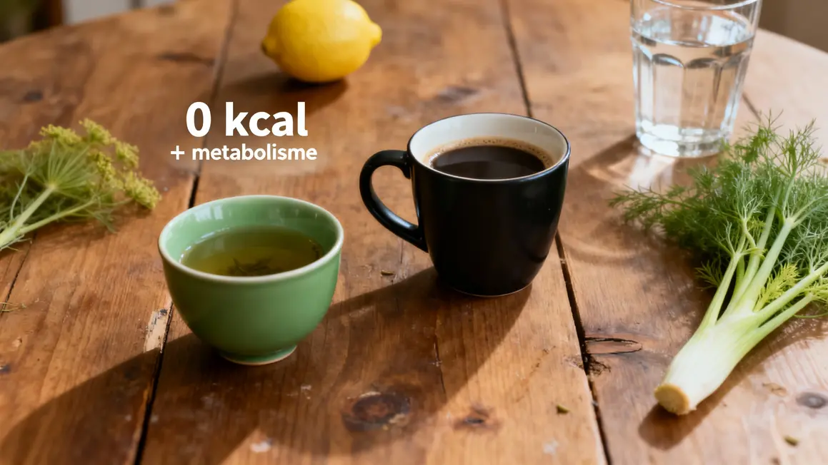 infusion the vert et cafe noir pour perte de poids