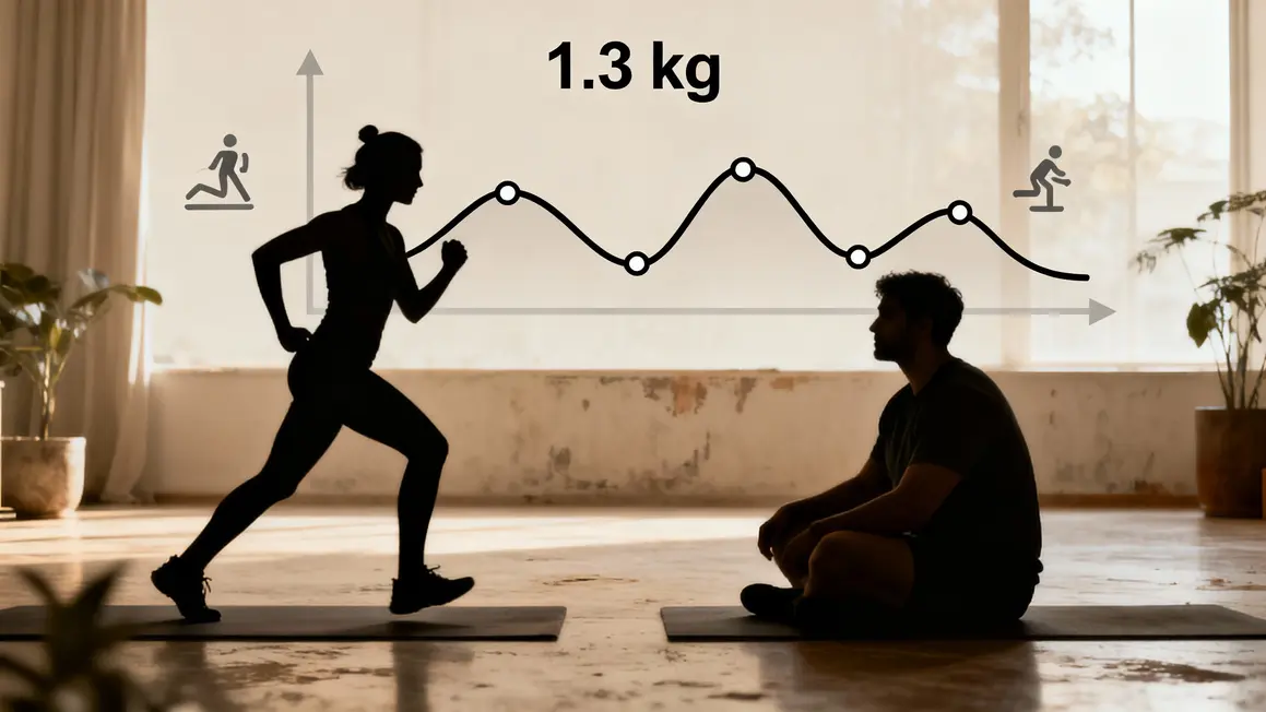 Silhouettes sportif et sédentaire courbes L-carnitine