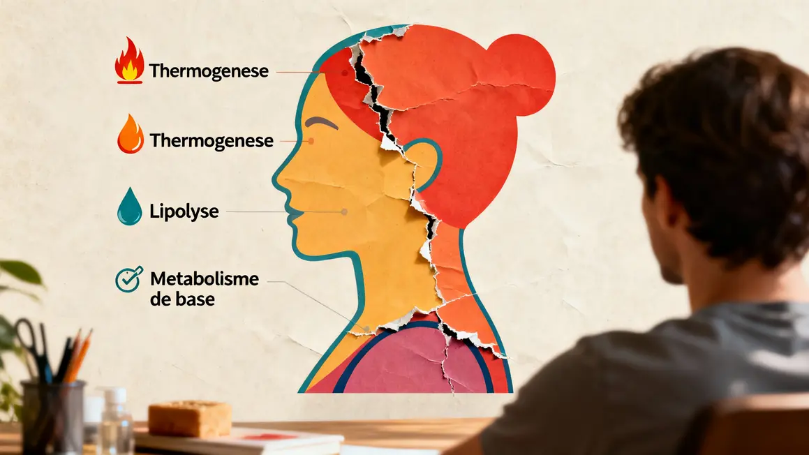 schéma mécanismes brûleur de graisse