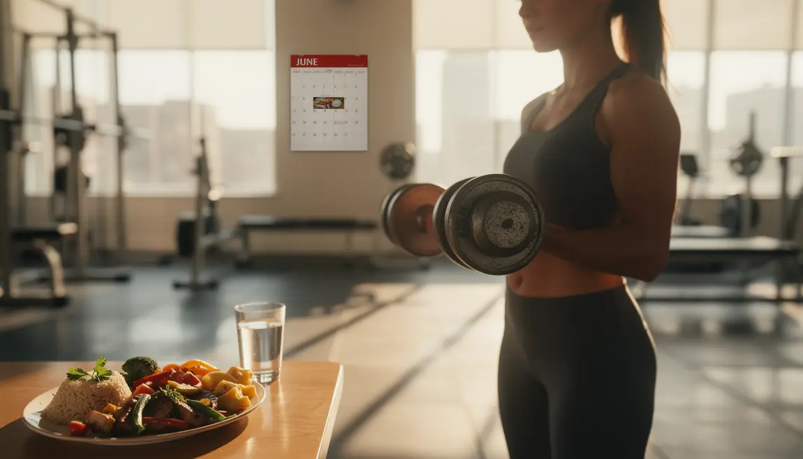 Salle musculation prise de masse sèche avec repas et planning