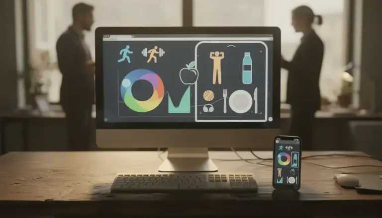 Bureau ordinateur smartphone Chrome vs mobile perte de poids