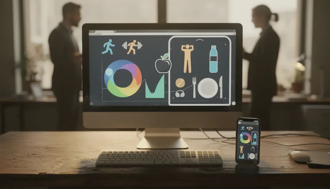 Bureau ordinateur smartphone Chrome vs mobile perte de poids