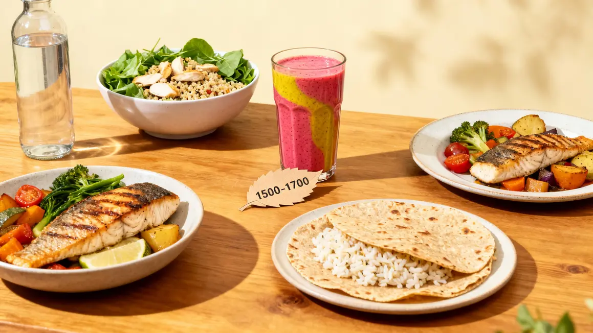 Assiettes menus equilibres portions perte de poids