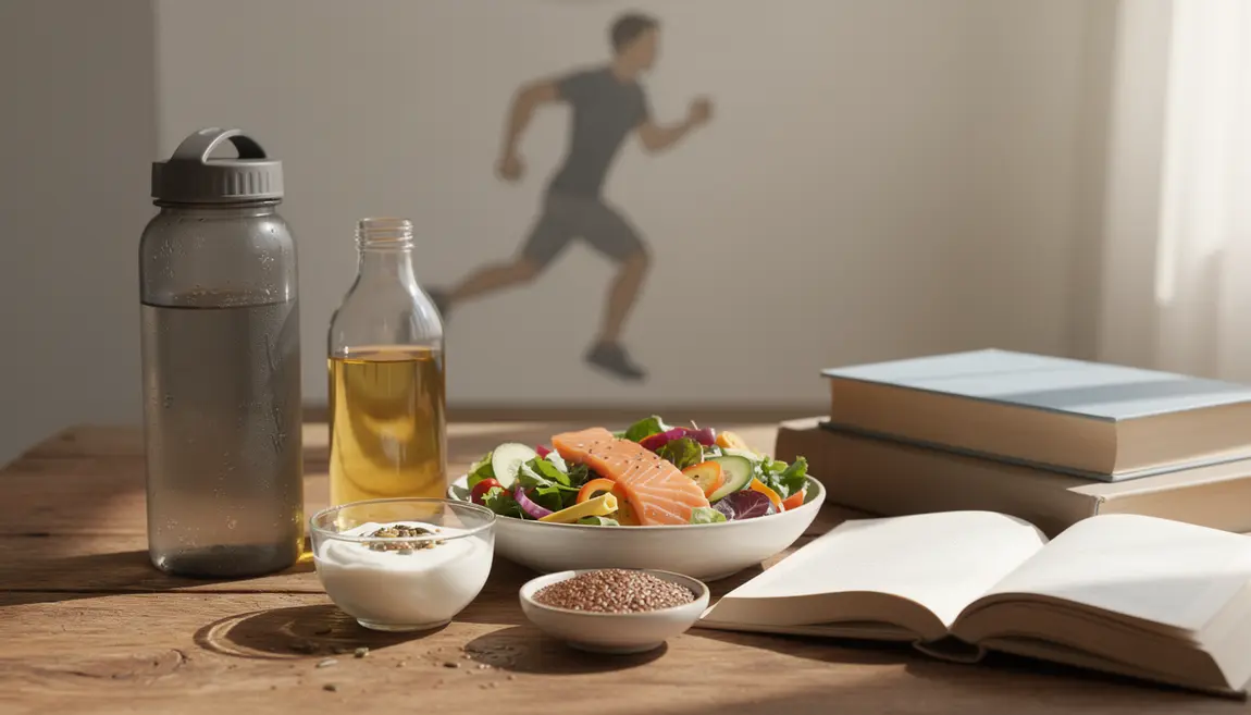 plan alimentaire sportif oméga 3 saumon graines lin yaourt