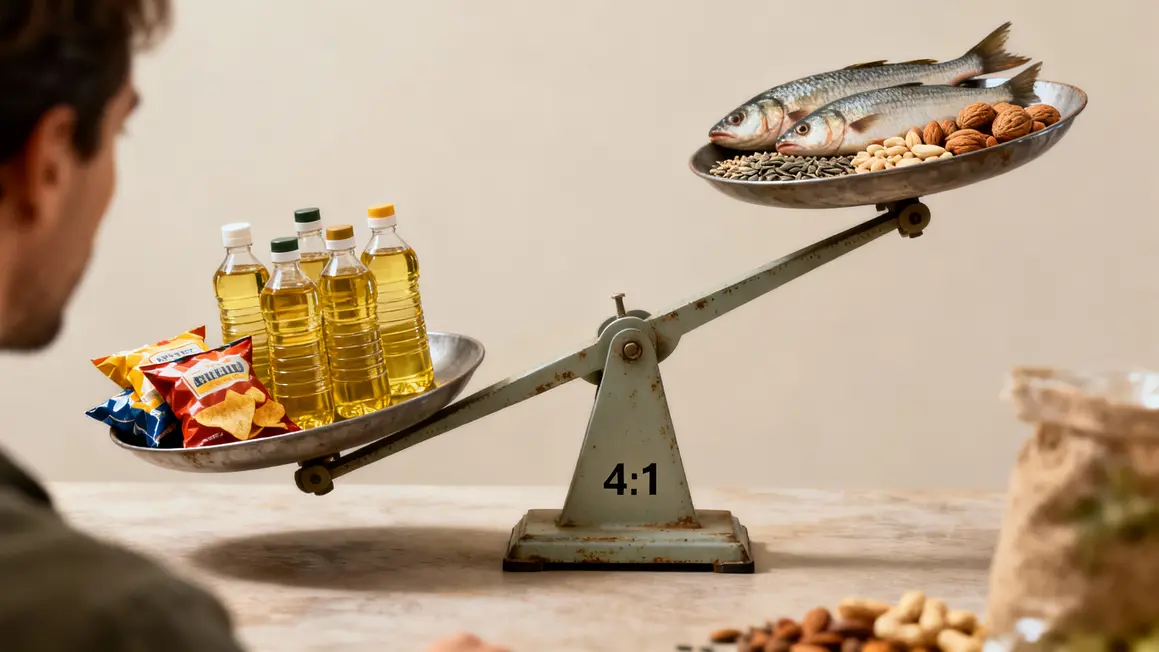 Balance visuelle ratio omega 6 et 3