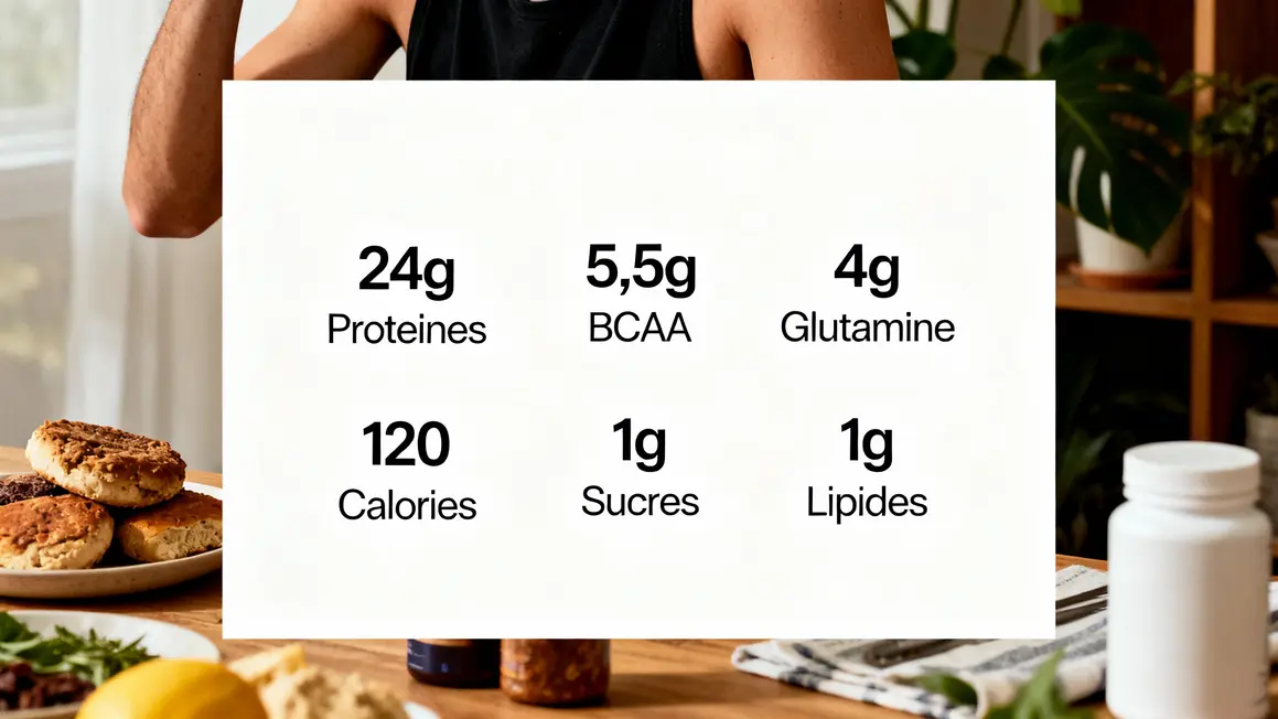 valeurs nutritionnelles whey gold standard optimum nutrition infographie