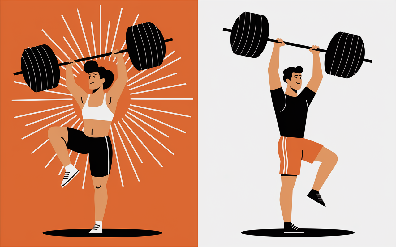 Femme salle de sport energie positive et empowerment