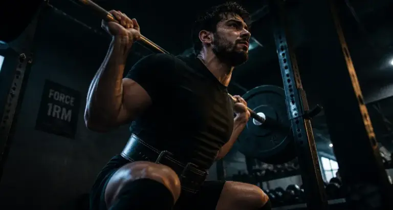 Musculation pour la force : squat lourd 1RM
