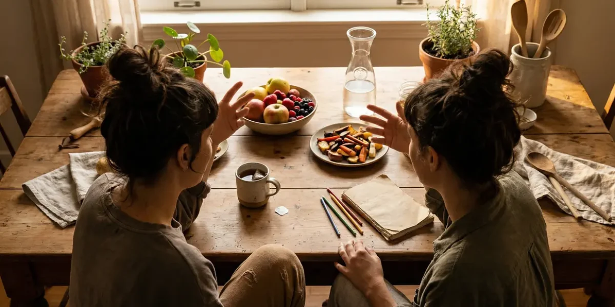 discussion astuces naturelles perte de poids autour d'une table