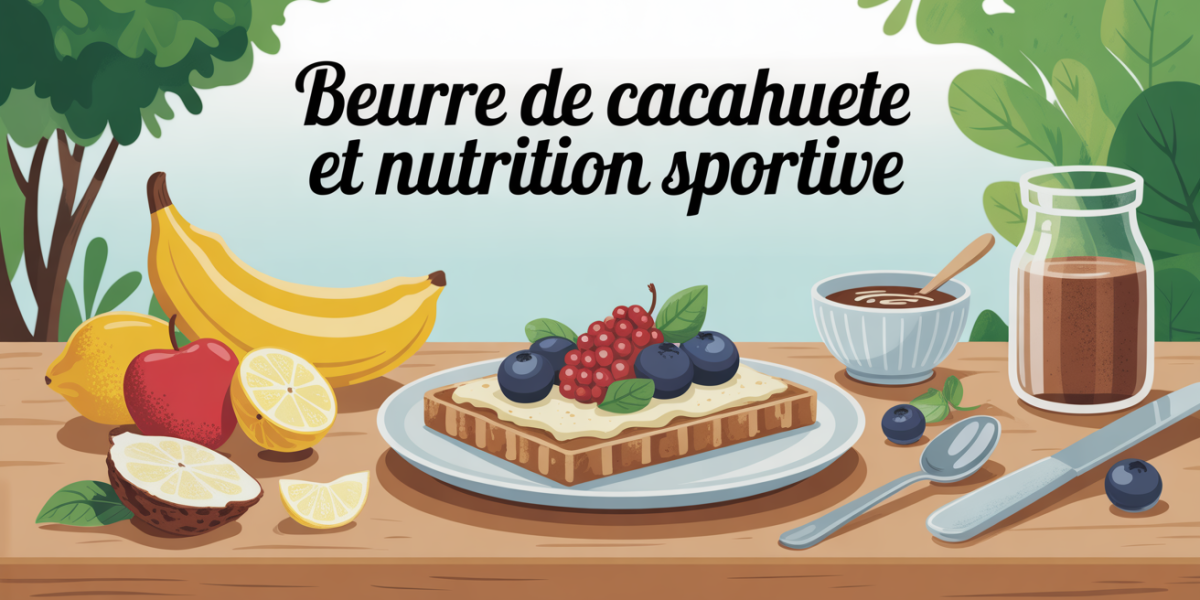 beurre de cacahuete table fruits fitness