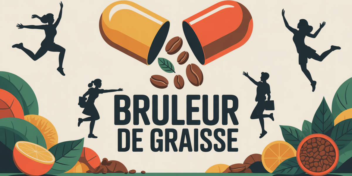 Pilule ouvert bruleur de graisse avec the cafe et fibres