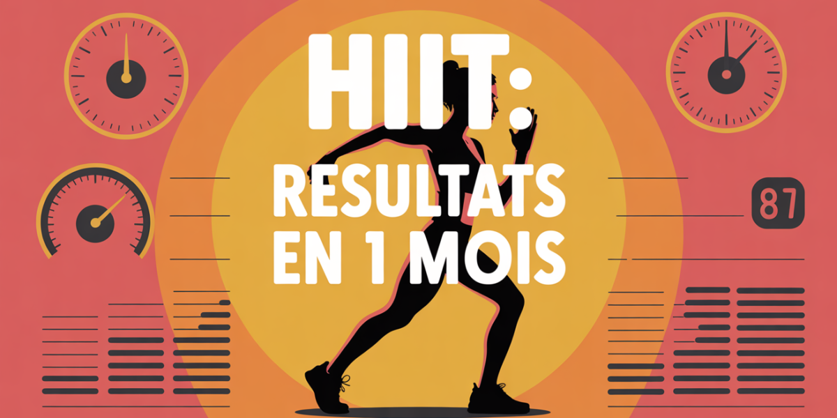 HIIT un mois silhouette et chronometre