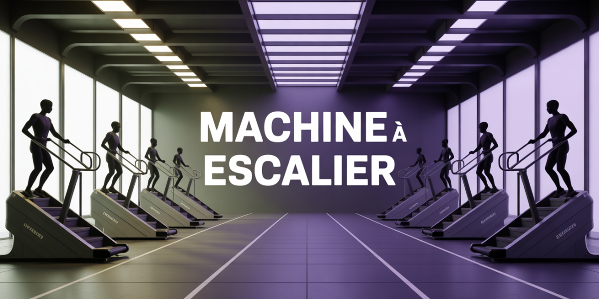 machine à escalier dans une salle de sport collective