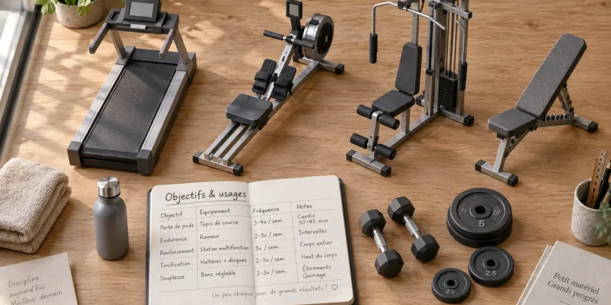 Machines de salle de sport compactes : choix selon objectifs et espace