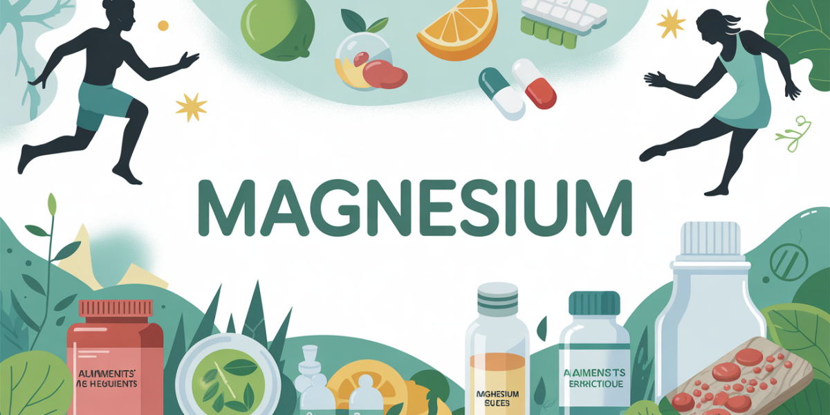 magnesium illustration aliments capsules energie