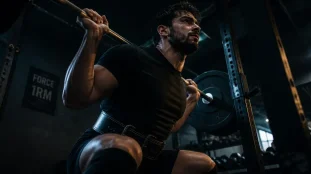 Musculation pour la force : squat lourd 1RM
