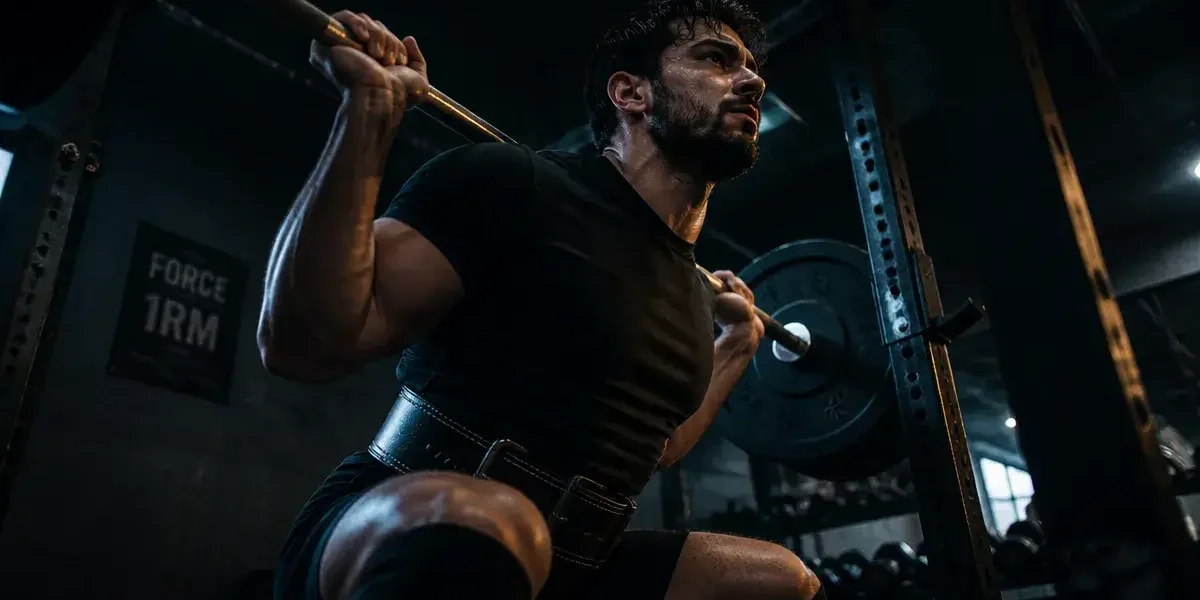 Musculation pour la force : squat lourd 1RM