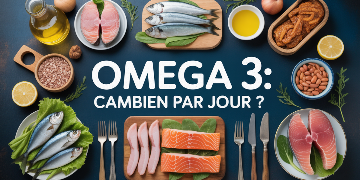 Table familiale avec poissons gras et huile de colza riches en omega 3