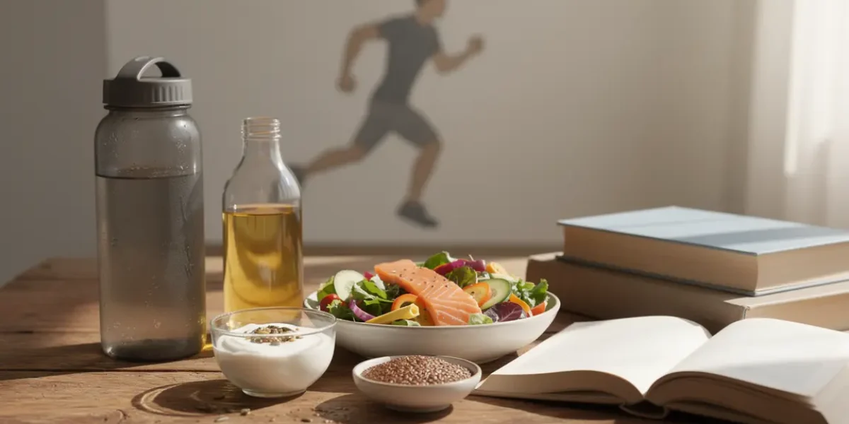 plan alimentaire sportif oméga 3 saumon graines lin yaourt