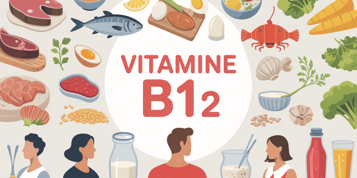 vue educative sur les aliments riches en vitamine b12